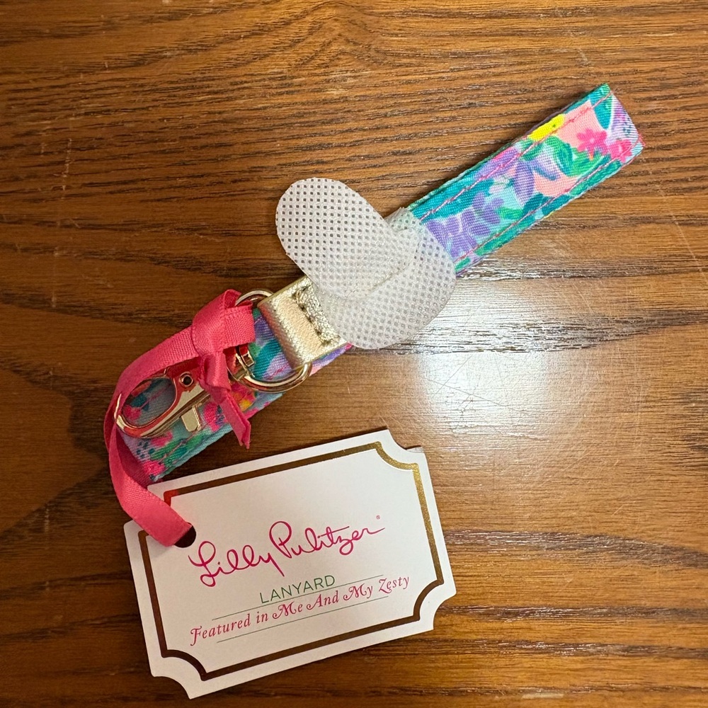 Lilly Pulitzer Floral Lanyard in Me and My Zesty NWT